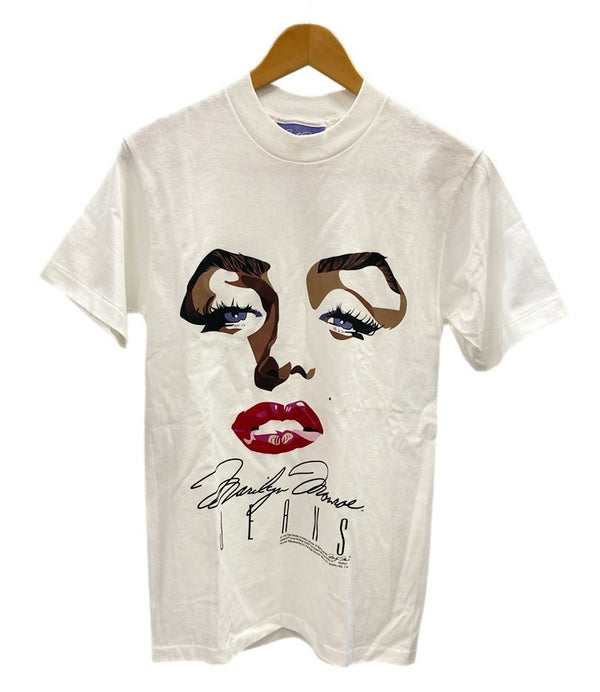 ヴィンテージ Vintage 90s 1995 Marilyn Monroe jeans マリリンモンロー ARTIST TEE 白 Tシャツ プリント ホワイト Sサイズ 101MT-2600