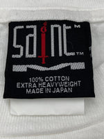 セントマイケル SAINT MICHAEL 24SS RIBON SAINT TEE リボン セント ロゴ Tシャツ白 SM-YS8-0000-012 Tシャツ プリント ホワイト Mサイズ 104MT-1465