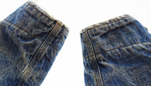 ラルフローレン RalphLauren 80's 90's 白タグ ショート エンジニア ジャケット コーデュロイ襟  ジャケット ブルー Mサイズ 103MT-3531