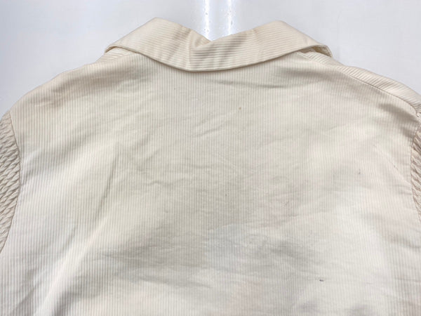 ヴィンテージ vintage 50s 50年代 SPIEGEL ロカビリー コットンピケ ケーブルニット スポーツジャケット 切替 白 ジャケット 無地 ホワイト 104MT-1927