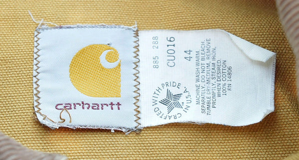 カーハート Carhartt 80’s "100 YEARS" Barn Chore Jacket チョアジャケット ダック地 カバーオール CU016 ジャケット 無地 ベージュ 103MT-508