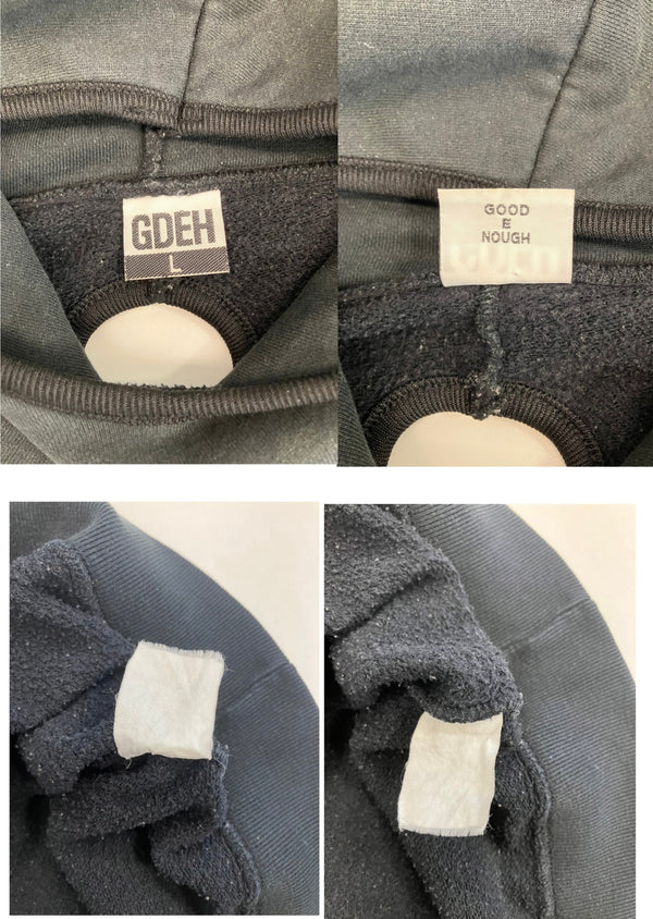 グッドイナフ Goodenough 00's GDEHタグ ベンチレーションパーカー 裏原 アーカイブ パーカ ブラック Lサイズ 101MT-4742