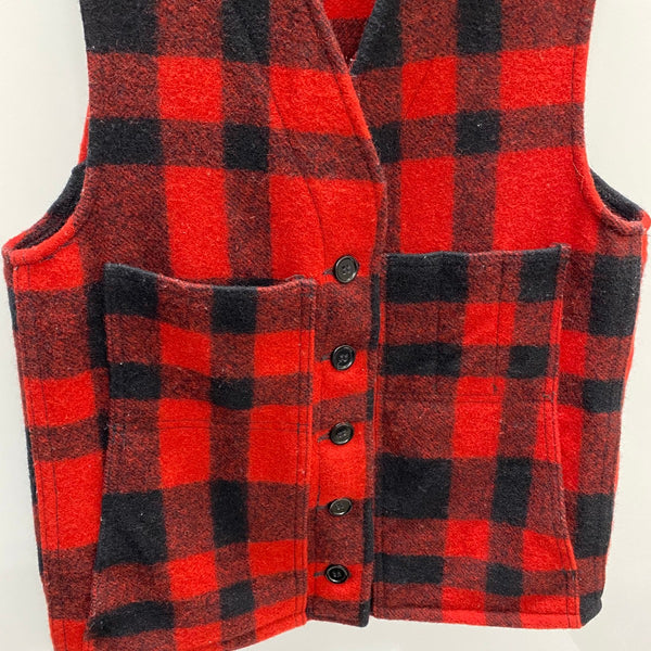 【曜日割引対象外】 フィルソン FILSON マッキーノ ウールベスト USA製 20004P ベスト レッド Sサイズ 201MT-4546 VB