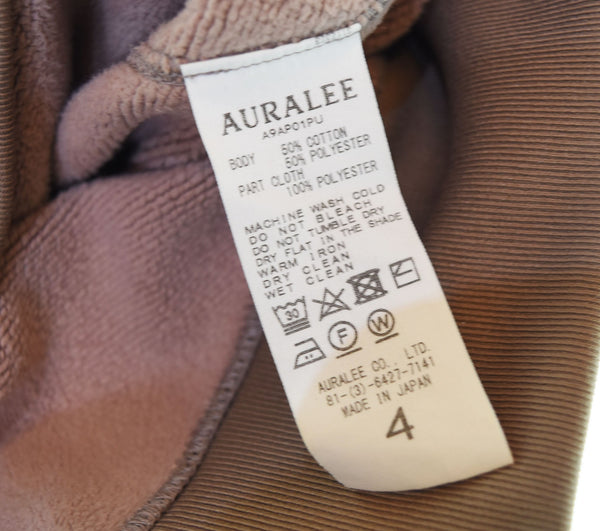 オーラリー AURALEE 19AW A9AP01PU BAGGY POLYESTER SWEAT  PARKA バギー  スウェット パーカー フーディー A9AP01PU 4 パーカ ブラウン 103MT-2922