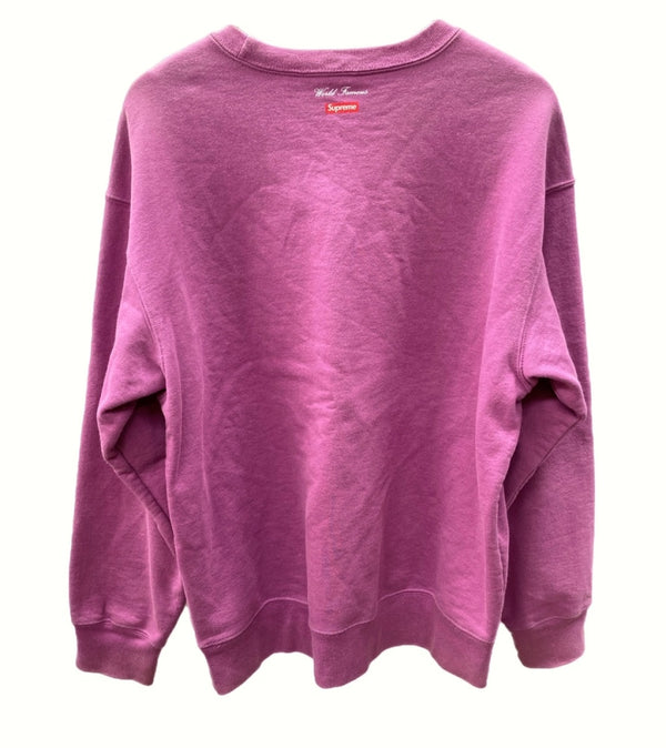 シュプリーム SUPREME 20AW Aerial Crewneck エアリアル クルーネック ロゴ Bright Purple 紫 スウェット プリント パープル Mサイズ 104MT-749