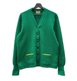 ヴィンテージ vintage 50s 50年代 Dehen レタードカーディガン ニット 緑 カーディガン 無地 グリーン 104MT-1855
