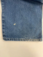 カーハート Carhartt Denim Pants デニムパンツ ジーンズ テーパード 青 USA製 アメリカ製 B160 DST デニム ブルー W44×L34 101MB-666