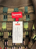 シュプリーム SUPREME 23SS Gradient Grid Zip Up Polo グラディエント グリッド ジップアップ ニット ポロ  半袖シャツ マルチカラー Lサイズ 101MT-4553