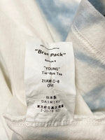 ダイリク DAIRIKU YOUNG Tie-dye Tee Youth Blue タイダイ MADE IN JAPAN 白 青 長袖 21AW C-6 サイズ ONE ロンT ロゴ ホワイト 101MT-2319