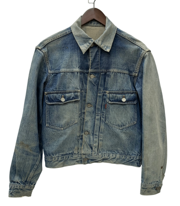 【曜日割引対象外】 リーバイス Levi's 50's 507XX 2nd 革パッチ 片面タブ VINTAGE デニム ジャケット 201MT-3011 VB