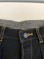 マスレス massless Organic Denim Wide Pants オーガニック デニム ワイドパンツ ブラックデニム ジーンズ デニム ブラック サイズ2 101LB-25