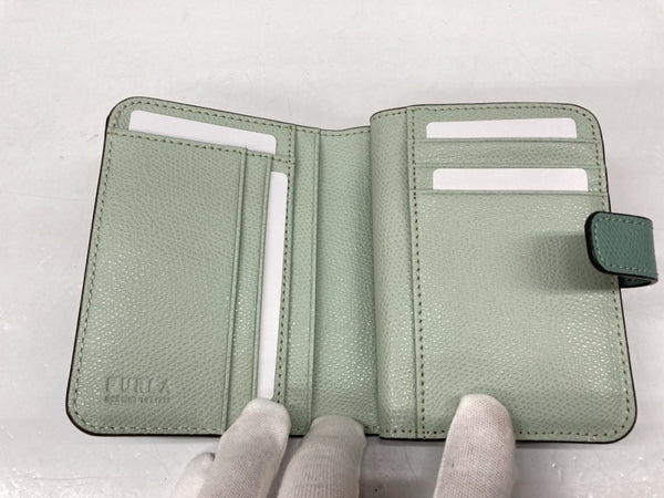 フルラ FURLA CAMELIA S COMPACT WALLET カメリア コンパクト 財布 二つ折り ジップ 緑 WP00315ARE0002042S 財布・ケース レディース財布 ロゴ グリーン 104wallet-9