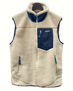 パタゴニア PATAGONIA CLASSIC RETRO-X VEST クラシック レトロ ベスト フリース 薄茶色 23048FA20 ベスト ロゴ ベージュ Sサイズ 104MT-621