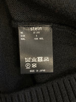 シュタイン stein オーバーサイズ フォースリーブ ニット カーディガン 黒 カーディガン ブラック Sサイズ 101MT-3769