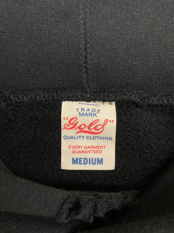 ゴールド GOLD LOOPWHEEL SWEAT PULLOVER PARKA DAMAGE AGED ループウィール プルオーバー パーカー ダメージ加工 裏起毛 フーディ 黒 GL69096 パーカ 無地 ブラック Mサイズ 104MT-1686