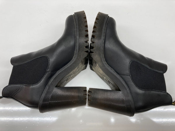 ドクターマーチン Dr.Martens HURSTON ハーストン チェルシーブーツ ヒール レザー MADE IN VIETNAM ベトナム製 BLACK 黒 AW006 KV11T レディース靴 ブーツ サイドゴア ブラック EU37 104S-919