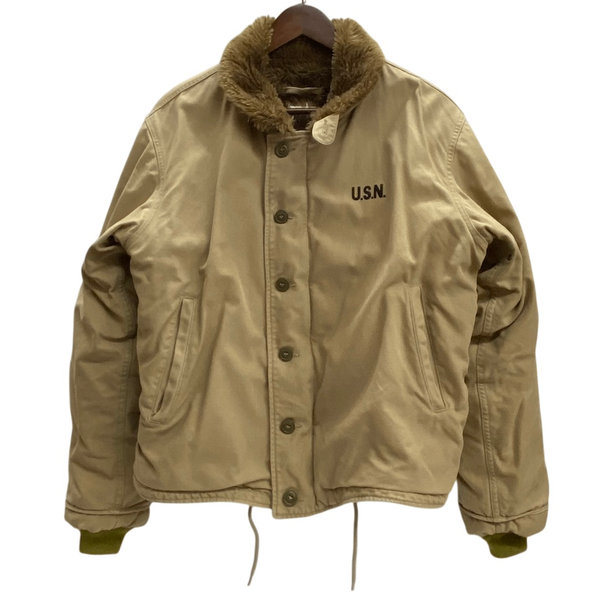 【曜日割引対象外】 ネイビーデパートメント NAVY DEPARTMENT U.S.N N-1 デッキジャケット ジャケット ベージュ 40サイズ 201MT-4520 VB