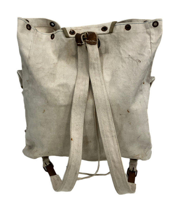 ミリタリー MILITARY 40'S 40年代 旧日本軍 リュック バックパック 旧日本軍 大日本帝国陸軍 当時物 実物 帆布 本革 VINTAGE ヴィンテージ バッグ メンズバッグ バックパック・リュック ベージュ 101bag-203