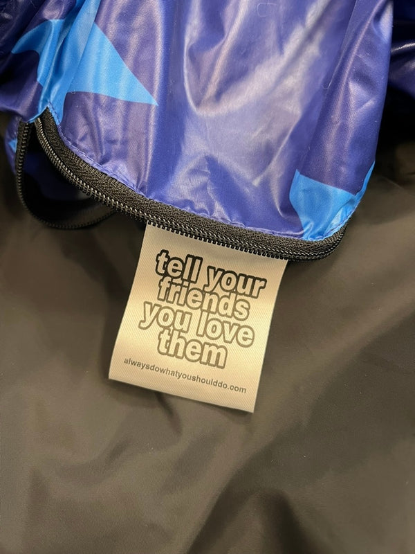 オールウェイズ always do what you should do ダウンジャケット 星柄 紫 青 ジャケット パープル Mサイズ 101MT-5399