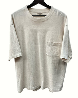 オーラリー AURALEE 21SS スタンドアップ STAND-UP TEE ナチュラル NATURAL 半袖 カットソー クルーネック A21ST02SU SIZE5 Tシャツ 無地 ベージュ 104MT-171