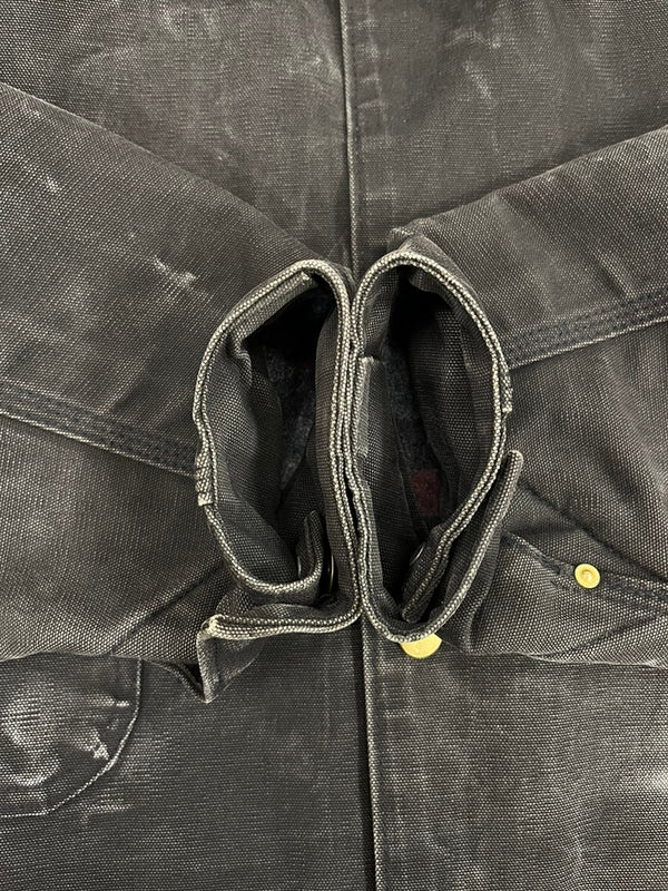 カーハート Carhartt 00's ミシガンチョアコート USA製 アメリカ製 C01 BLK 表記サイズ44 ジャケット ブラック 101MT-4629