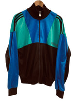 アディダス adidas 80s~ 90s ヴィンテージ Vintage トラックジャケット 青 緑 黒 174 ジャージ マルチカラー 101MT-3568