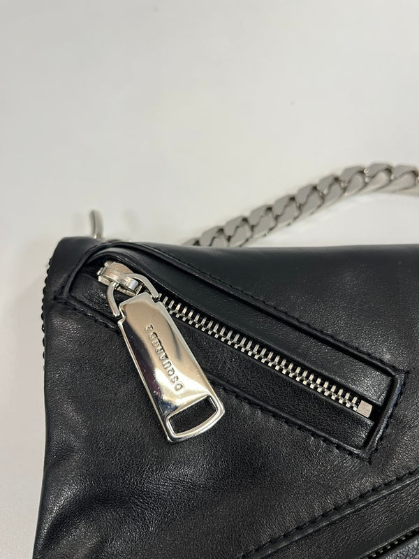 ディースクエアード DSQUARED2 Clutch Babe Wire クラッチ ベイビー ワイヤ チェーン ショルダー ハンドバッグ 黒  W16CL5095 015 M802 バッグ レディースバッグ クラッチバッグ・セカンドバッグ ブラック 101bag-215