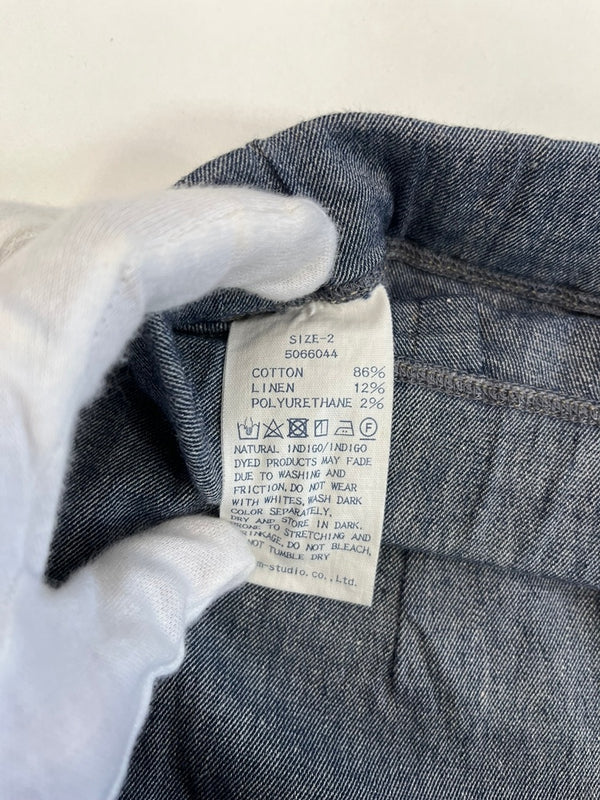 フォーティーファイブアールピーエム 45RPM リネン混 コットンパンツ ボトムスその他 ブルー サイズ02 101LB-32