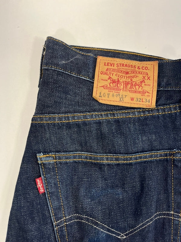 ステューシー STUSSY リーバイス LEVI’S シルバーステッチ 32インチ 50567 デニム ネイビー W32×L34 101MB-601
