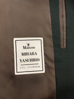 メゾンミハラヤスヒロ Maison MIHARA YASUHIRO 21SS OVERSIZED WOOL JACKET オーバーサイズ ウール ジャケット MMY テーラード ブレザー 灰 A06JK031 サイズ 46 ジャケット ロゴ グレー 104MT-2121