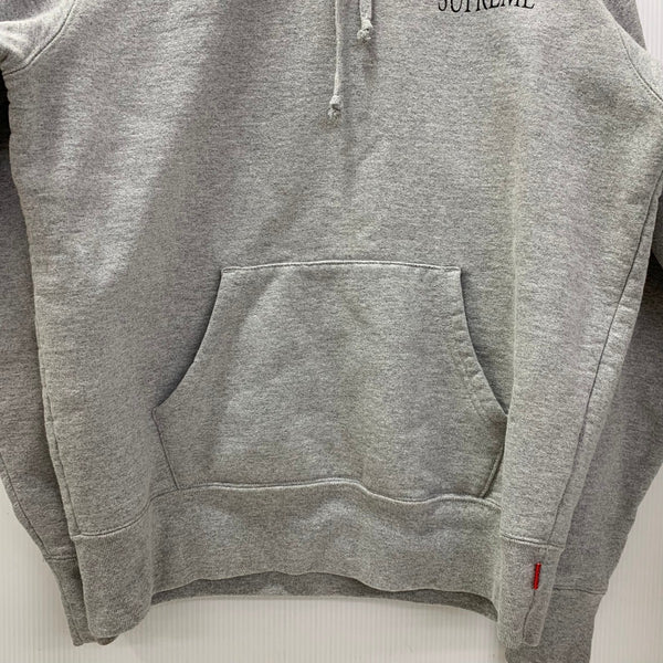 シュプリーム SUPREME 17AW Decline Hooded Sweatshirt カナダ製 パーカ グレー Sサイズ 201MT-4535