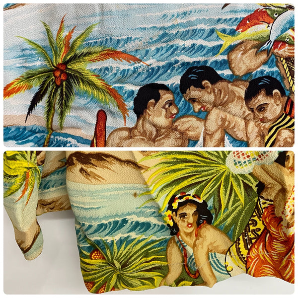 【曜日割引対象外】 サンサーフ SUN SURF スペシャルエディション 長袖アロハシャツ “FESTIVAL” 箱付き M20542 長袖シャツ マルチカラー Mサイズ 201MT-4375 VB