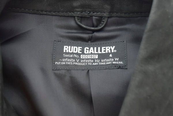 ルードギャラリー  RUDE GALLERY STEERHIDE ステアハイド コート ジャケット 黒 4 ジャケット ブラック 103MT-1139