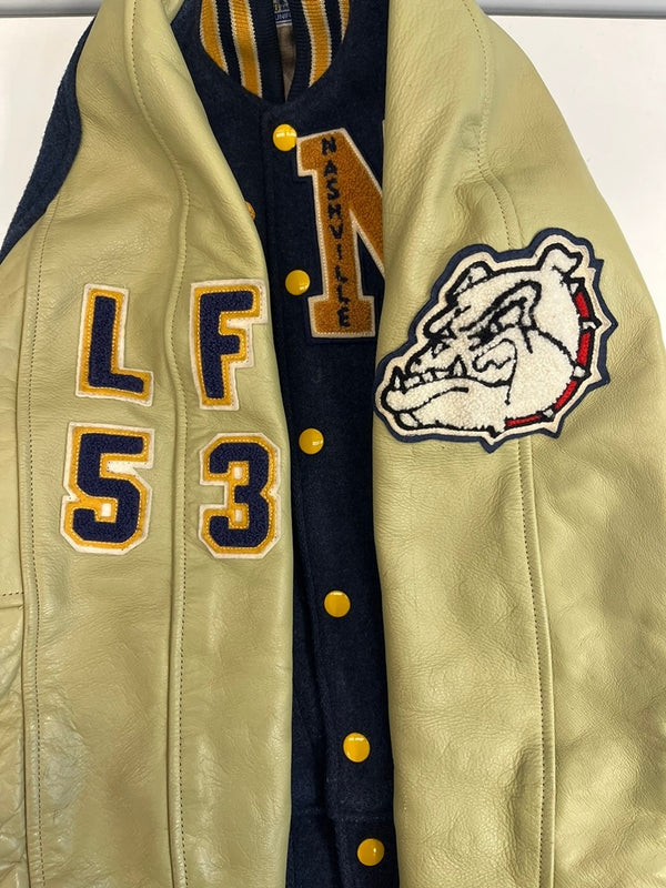 ホワイツビル Whitesville スタジャン ウール 紺 WV10733/734 表記サイズ36 ジャケット ネイビー 101MT-4634