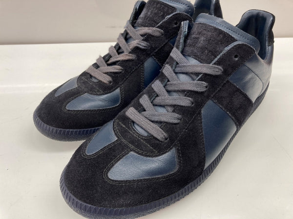 メゾンマルジェラ Maison Margiela REPLICA GERMAN TRAINER レプリカ ジャーマン トレーナー ローカット シューズ 紺 メンズ靴 スニーカー ネイビー サイズ 40 104S-926