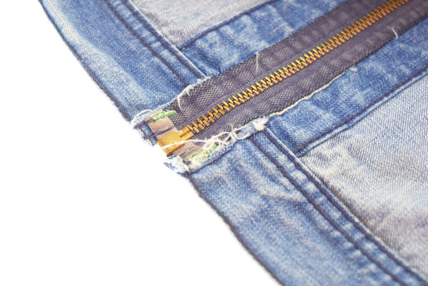 ヴィンテージ Vintage 70s OSHKOSH B'GOSH 4ポケット ジップアップ デニムジャケット 70's ユニオンチケット ジャケット ブルー 103MT-3024