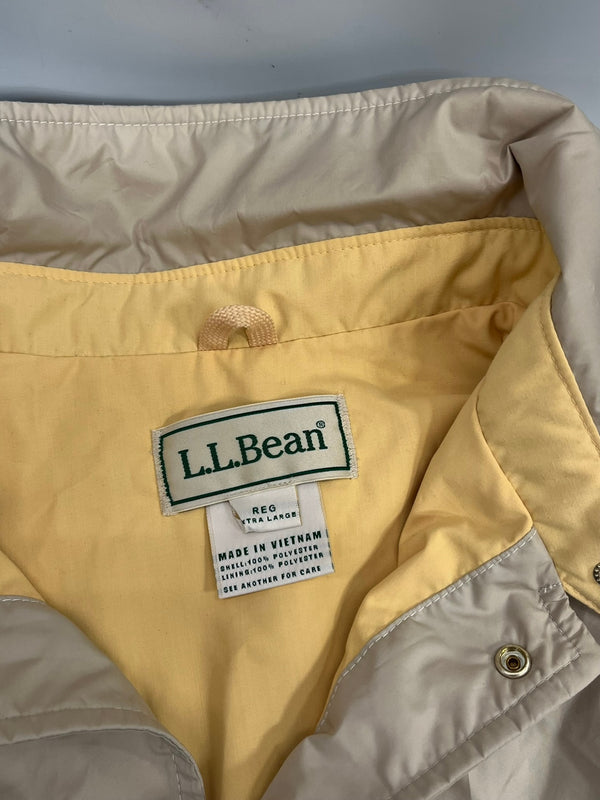 エルエルビーン L.L.Bean Bean's Lined Coach Jacket ビーンズラインドコーチジャケット  復刻 チンスト付き  4175-5070 XL ジャケット ベージュ LLサイズ 101MT-5364