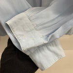 【曜日割引対象外】 ヴィンテージ vintage 50's~ DONEGAL レーヨン オープンカラー 長袖シャツ ブルー 201MT-4611 VB