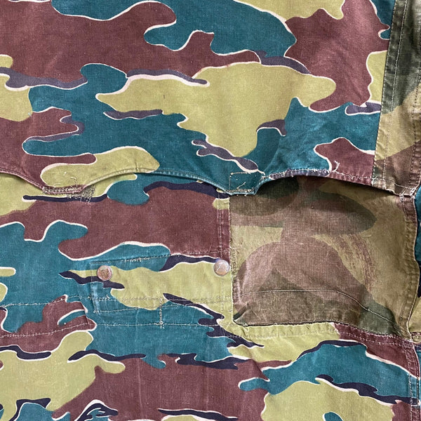 【曜日割引対象外】 ヴィンテージ vintage 50's ベルギー軍 デニソンスモック ジグソーカモ ジャケット グリーン 201MT-4793 VB