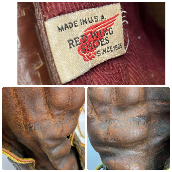 【曜日割引対象外】 レッドウィング RED WING 90's~ アイリッシュセッター 寒冷地仕様 8 1/2 USA製 879 メンズ靴 ブーツ ワーク ブラウン 26.5cmサイズ 201-shoes1558 VB