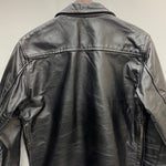 【曜日割引対象外】 ヴィンテージ vintage 70's Taubers レザープルオーバーシャツ ジャケット ブラック 38サイズ 201MT-4460 VB