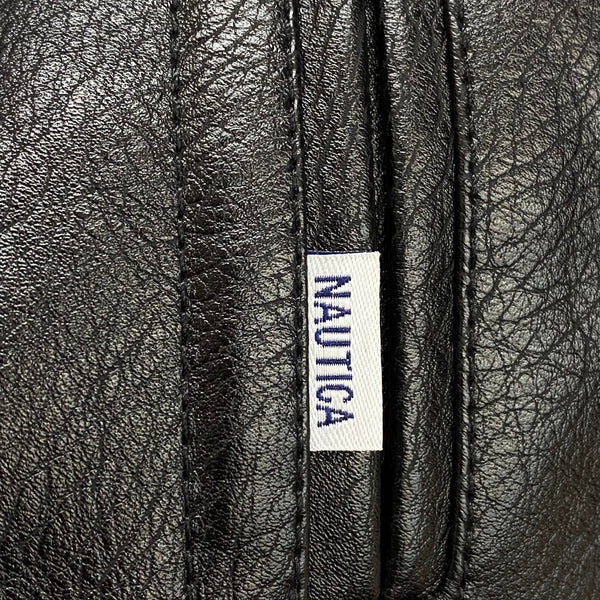 ノーティカ NAUTICA フェイクレザージャケット ブルゾン 233-1574 ジャケット ブラック Lサイズ 201MT-4235