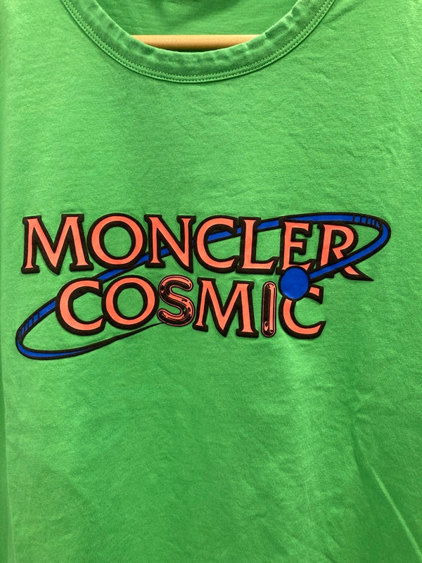 モンクレール MONCLER MONCLER COSMIC プリントTシャツ 半袖カットソー  Tシャツ グリーン Lサイズ 101MT-2897