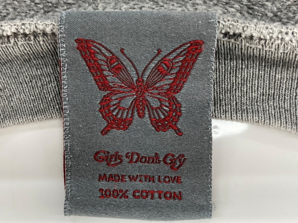 ガールズドントクライ Girls Don’t Cry Tonal Crewneck Sweatshirt トーナル クルーネック トレーナー 長袖 カットソー プルオーバー ロゴ 刺繍 GRAY 灰色 スウェット ワンポイント グレー Mサイズ 104MT-1824