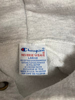 チャンピオン Champion 90s～ 刺繍タグ リバースウィーブ REVERSE WEAVE US古着 カレッジプリント ヴィンテージ vintage パーカ グレー Lサイズ 101MT-3166