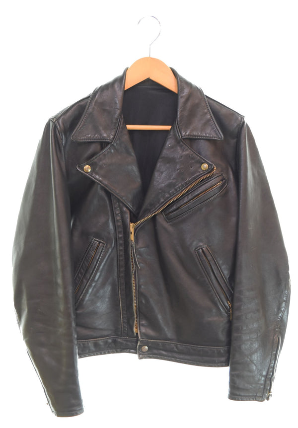 ヴィンテージ Vintage 70s ダブルライダースジャケット 70's TALONジップ ジャケット ブラック 103MT-2511