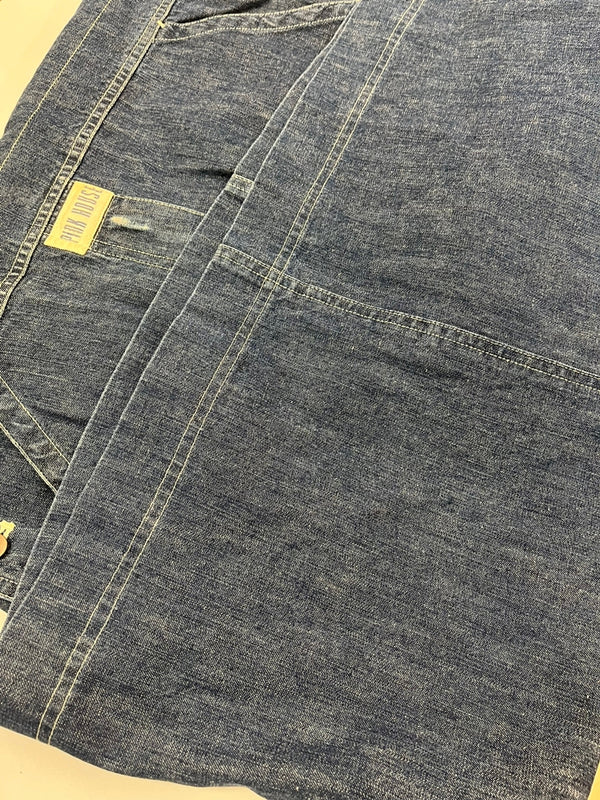 ピンクハウス PINK HOUSE デニムワンピース オーバーオール エプロンワンピース 刺繍 犬 青 P017TFA30 ワンピース ブルー 101LT-173