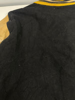 ヴィンテージ vintage 60's～ 60年代 LIPPMANS ウール スタジャン バーシティジャケット アワードジャケット インディアンヘッド 袖レザー ツートン イエロー 42 ジャケット ネイビー 101MT-5453