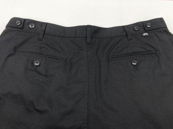 ステューシー STUSSY Twill Volume Pleated Trouser ツイル ボリューム プリーツ トラウザー ワイド パンツ 黒 ロゴ 116587 ボトムスその他 ブラック サイズ 38 104MB-304