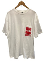 シュプリーム SUPREME THE NORTH FACE ノースフェイス ロゴ ポケットTシャツ 白 NT02309I XL Tシャツ ホワイト LLサイズ 101MT-3037